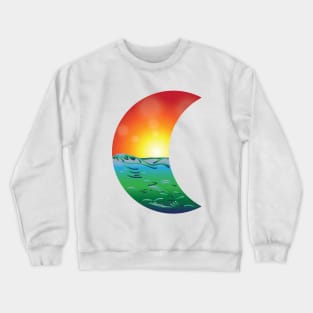 Half Moon Sunset Crewneck Sweatshirt